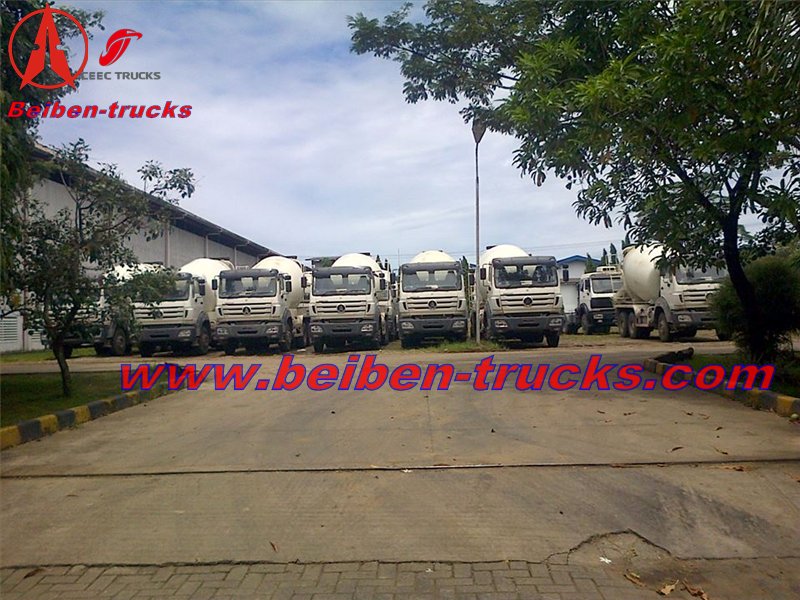 Klient z Indonezji zamówił 25 jednostek betonomieszarki i wywrotki beiben RHD 2534