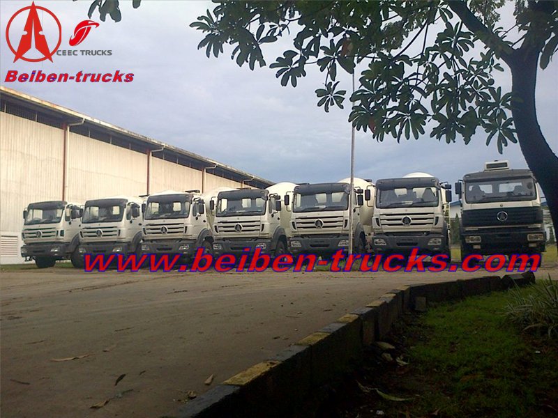 Klient z Indonezji zamówił 25 jednostek betonomieszarki i wywrotki beiben RHD 2534