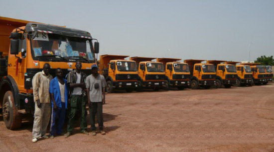 Angola Beiben ciężarówki