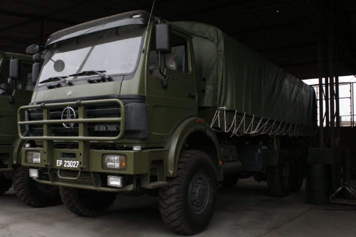ciężarówka wojskowa beiben dla peru
