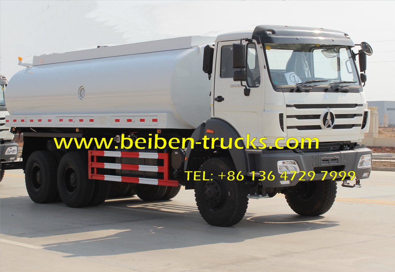 Ciężarówka Beiben 6x4 NG80 Ciężarówka do natryskiwania wody Zbiornik na wodę montowany na ciężarówce