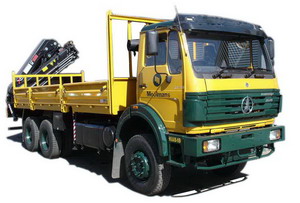 Ciężarówka z żurawiem beiben 12 ton