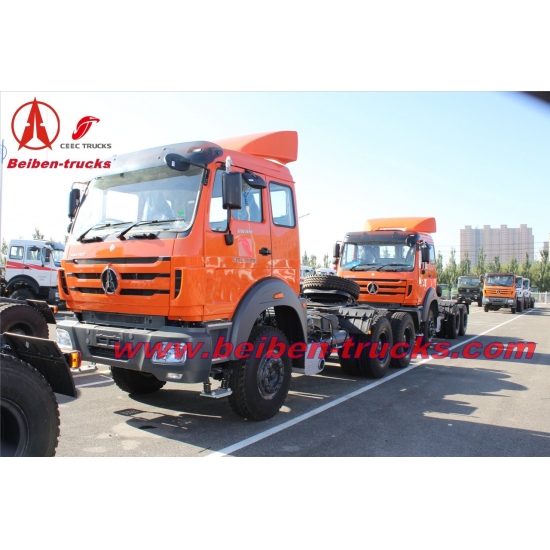 New BEIBEN North Benz NG80 2638 6x4 380hp tractor head prime mover camion hot sale in Congo low price heavy trailer truck