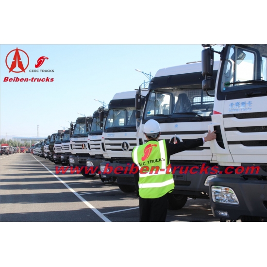 Beiben 80ton tractor truck trailer truck head 420hp tow truck  supplier