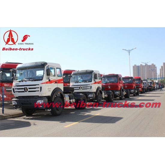 Military quality North Benz 2638 truck tractor Beiben 380hp haul truck  supplier