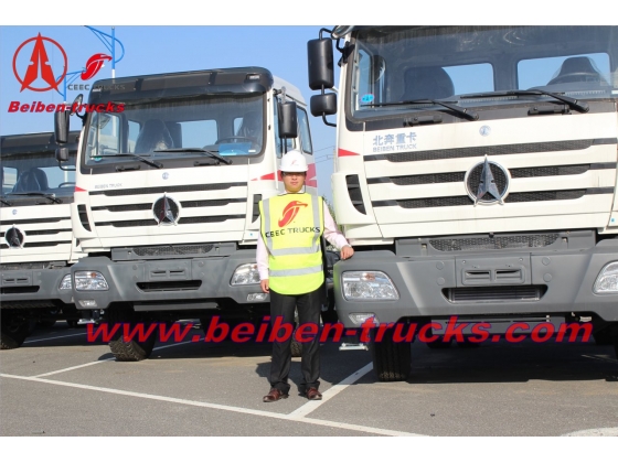 baotou Beiben 4x2 tractor truck North benz 6 wheel tractor for container transport