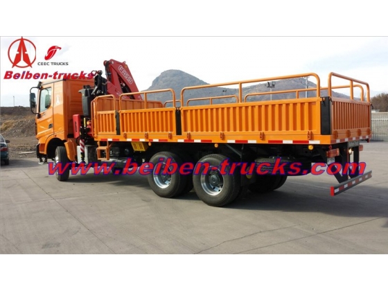 best price for 6.3 ton Beiben V3 truck mounted crane