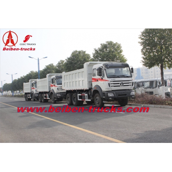 380hp tipper truck Beiben 6x4 dump truck for construction in Africa