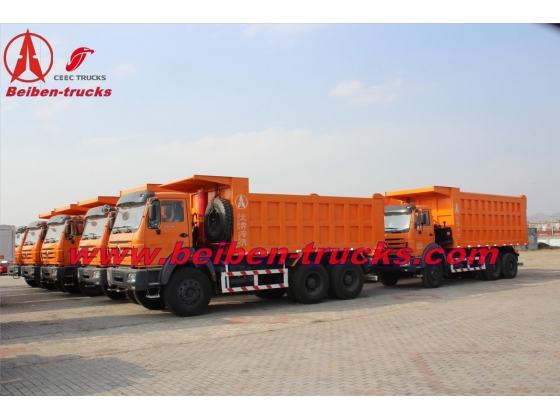 baotou Beiben power star 25ton lorry truck RHD tipper lorry manufacturer