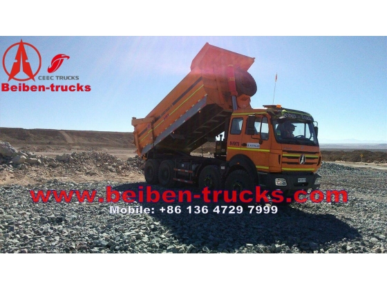 used beiben 3138 all wheel drive camions benne for exporting