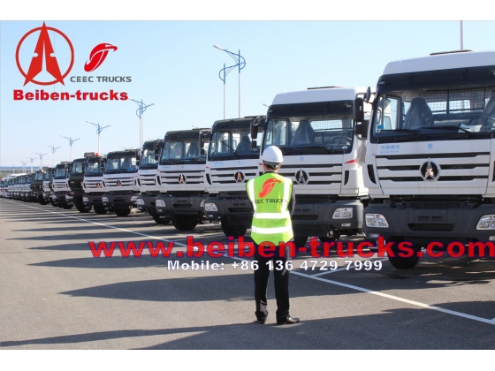 congo North BENZ BEIBEN 6x4 tractor truck with 420hp WEICHAI engine 100ton capacity