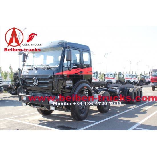 africa beiben 340 Hp engine 8 wheel drive truck chassis for sale