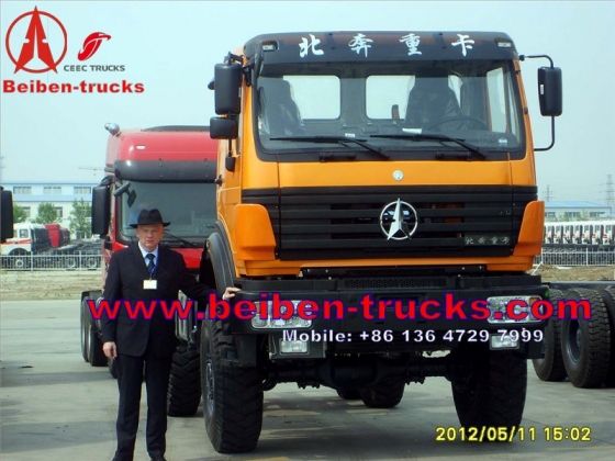 china beiben 8*8 drive military truck chassis supplier
