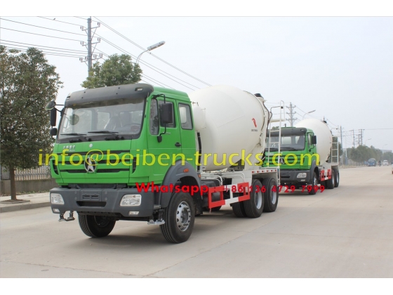 2015 new model Beiben concrete mixer truck price