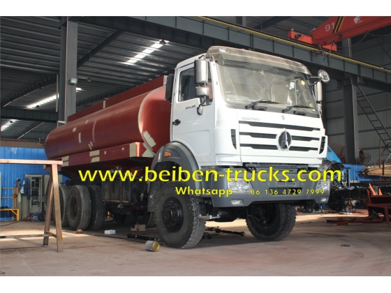 Beiben sprinkler truck 2638 6x4 water truck with 20 cubic tanker supplier