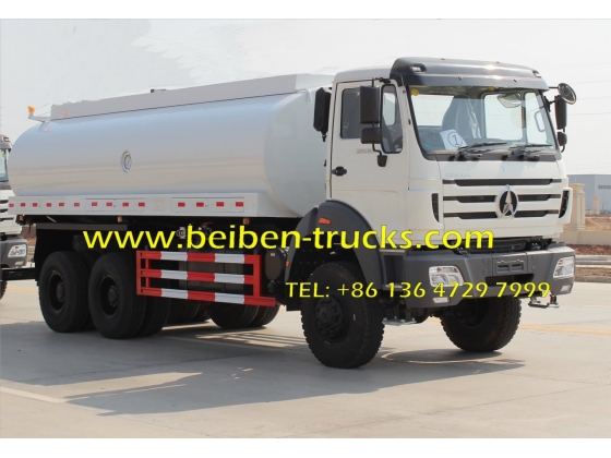 Beiben 2638 6x4 water delivery water tanker truck tanker truck  supplier