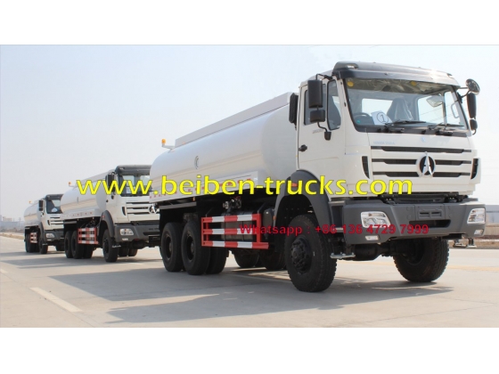 China supliers beiben heavy duty 6x4 water carrier truck for hot sale