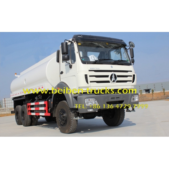 china Beiben NG80 6x4 20 cubic meters power star water tankers for sale