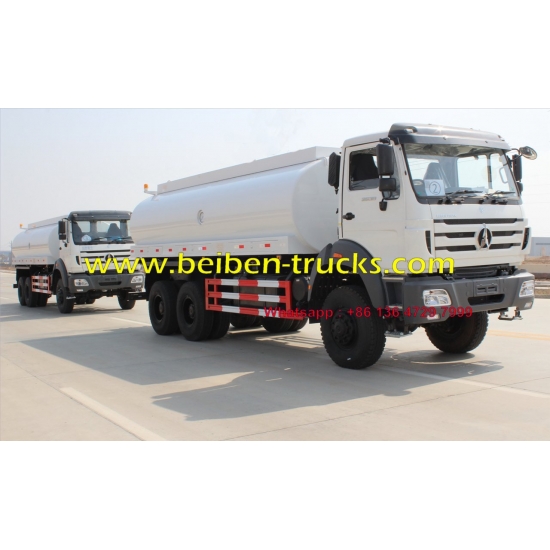 336hp beiben water tank truck 10-wheel 20m3 2638 6x4 water spray truck
