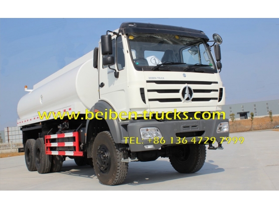 china Beiben NG80 6x4 20 cubic meters water tank truck price