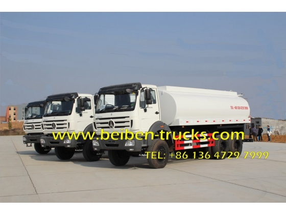 20m3 BEIBEN Water transportation stainless steel water tank truck supplier