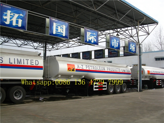 36000 L double tire fuel tank truck trailer supplier