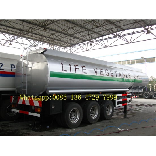 45 cbm FUWA axle petrol fuel tanker semi trailer supplier