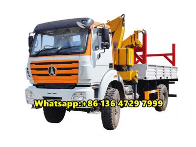 Beiben 4×4 all wheel drive boom crane truck