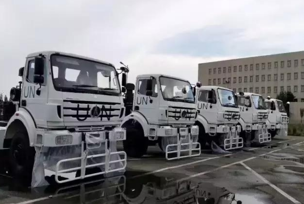Eksport ciężarówek Beiben 6×6 do sił zbrojnych ONZ