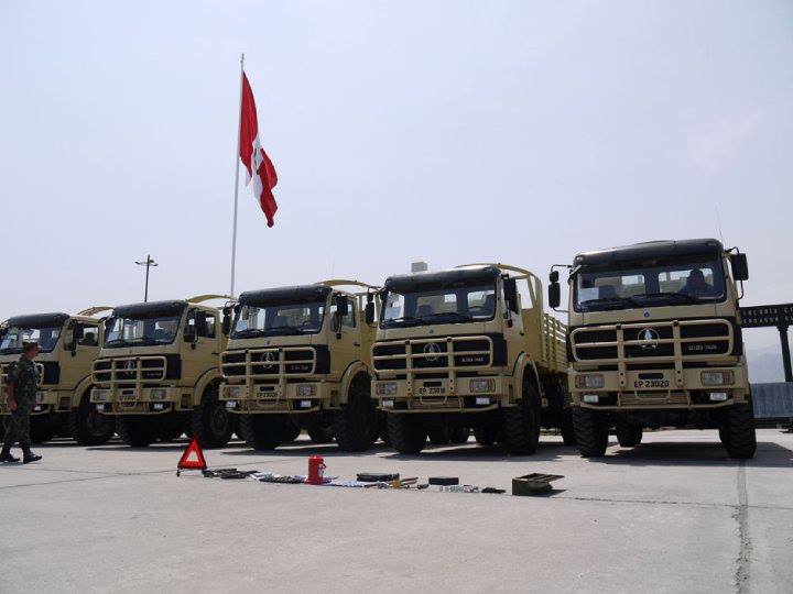 Siły wojskowe Peru stosują ciężarówki z napędem na wszystkie koła